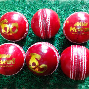 MW T20 Leather ball White pack of 6 ball